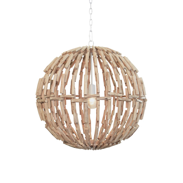 Cade Eucalyptus Wood Pendant Light
