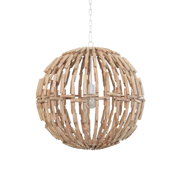 Cade Eucalyptus Wood Pendant Light