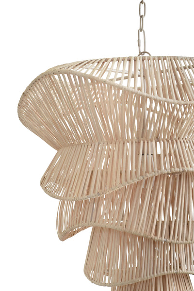 Cambry Bleached Rattan Pendant Light