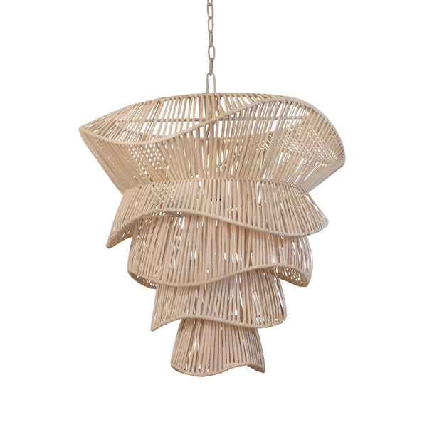 Cambry Bleached Rattan Pendant Light