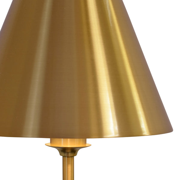 Chanler Rechargeable Table Lamp - Brass & Faux Alabaster