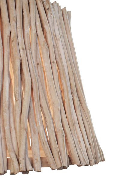 Crew Eucalyptus Wood Pendant Light