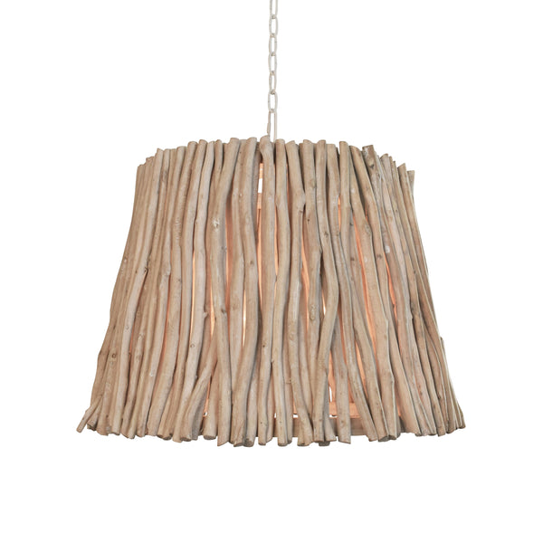 Crew Eucalyptus Wood Pendant Light