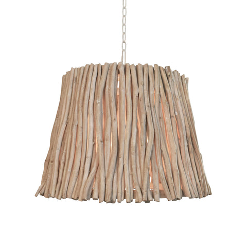 Crew Eucalyptus Wood Pendant Light