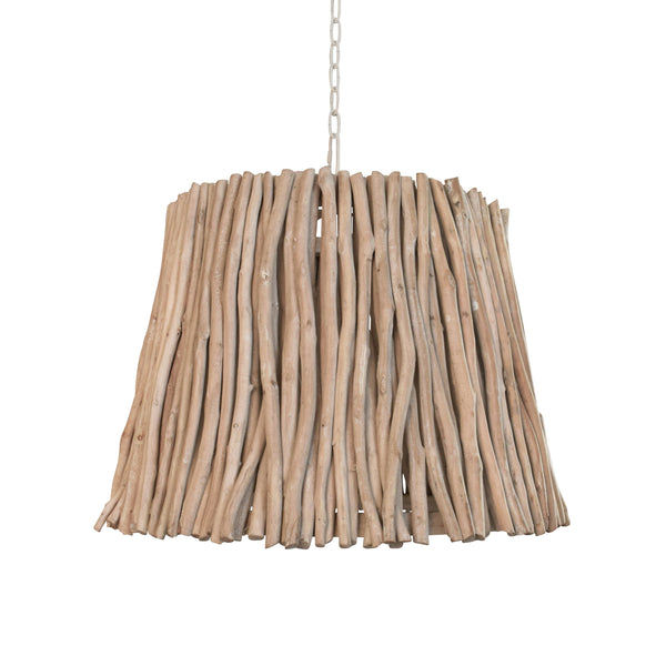 Crew Eucalyptus Wood Pendant Light