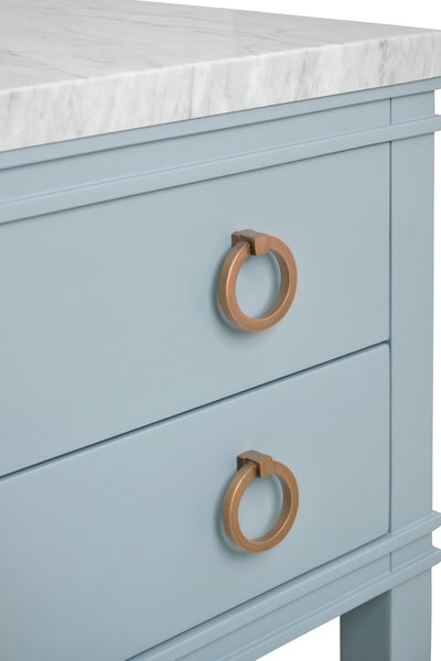 Cutler Single Sink Bathroom Vanity - Matte Light Blue