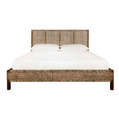 Karina Seagrass Headboard & Footboard w/Side Rails - King, Queen, or Twin