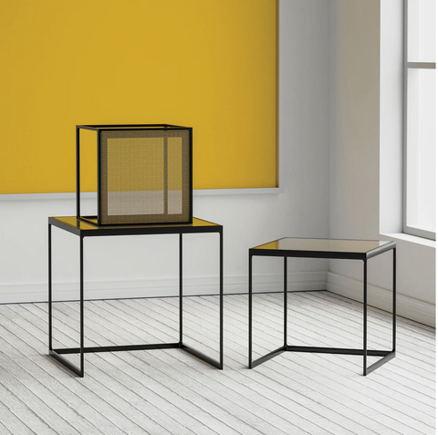 Mia Square Nesting Table Trio - Matthew Izzo Collection - Matthew Izzo Home