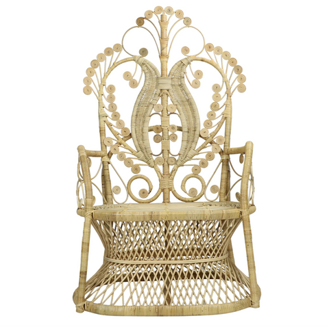 Lollipop Rattan Peacock Arm Chair - Matthew Izzo Collection - Matthew Izzo Home