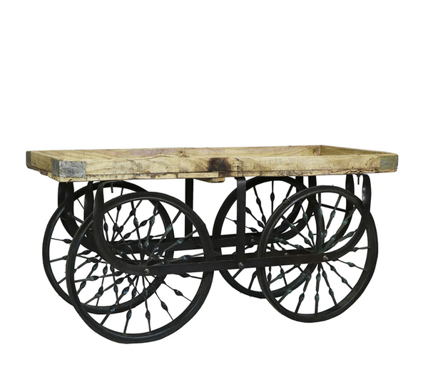 Wooden Trolley Cart - Matthew Izzo Collection