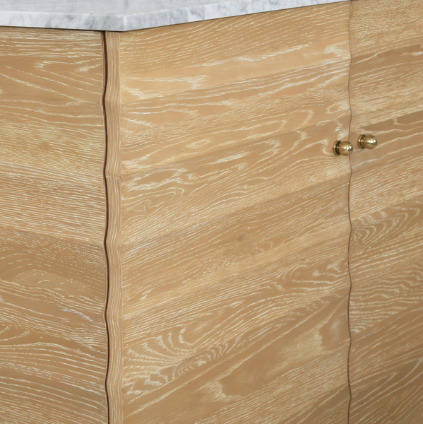 Rhodes Cerused Oak Single Sink Bath Vanity