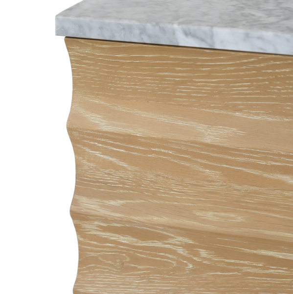 Rhodes Cerused Oak Single Sink Bath Vanity