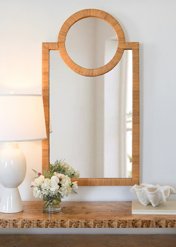 Orlando Rattan Wall Mirror