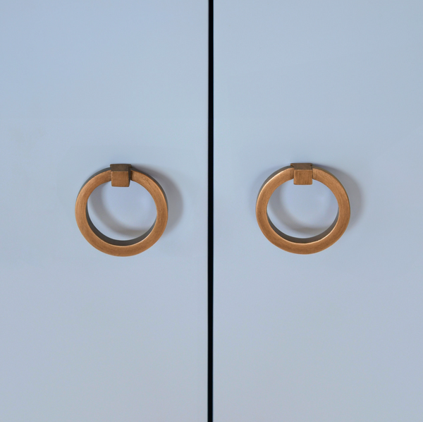 Kealey Single Sink Bath Vanity - Light Blue Lacquer w/Marble Top