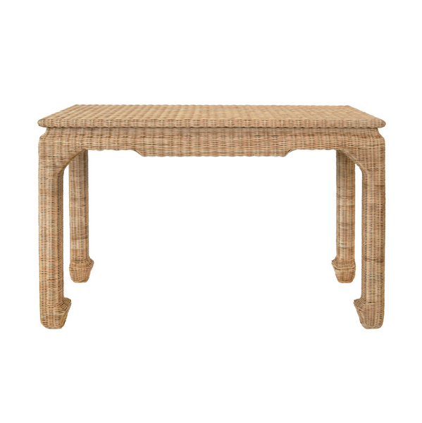Fabian Ming Style Rattan Console Table