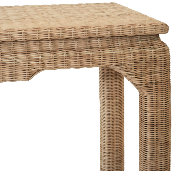 Fabian Ming Style Rattan Console Table