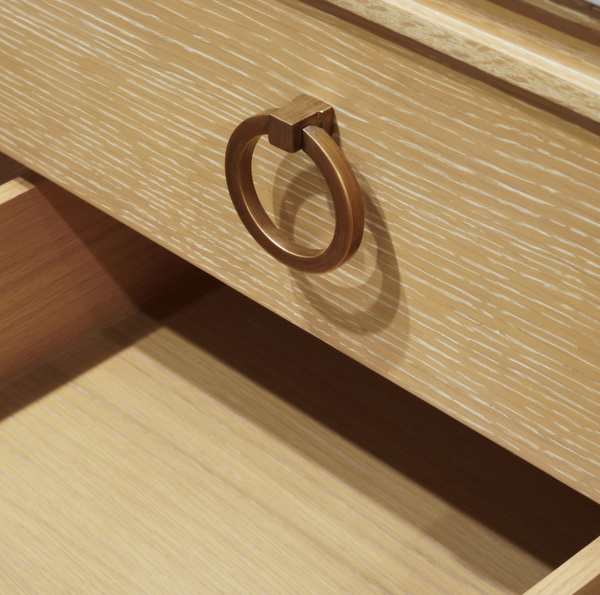 Cutler Single Sink Bath Vanity - Cerused Oak or Black