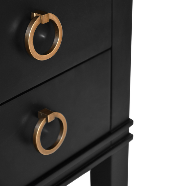 Cutler Single Sink Bath Vanity - Cerused Oak or Black
