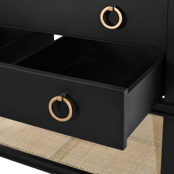 Cutler Single Sink Bath Vanity - Cerused Oak or Black