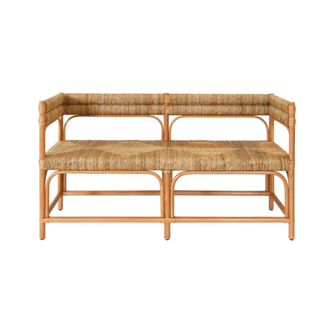 Ajax Rattan & Seagrass Bench
