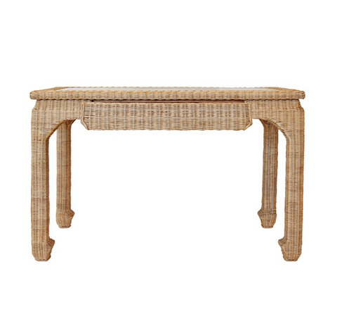 Worlds Away Verra Rattan Desk