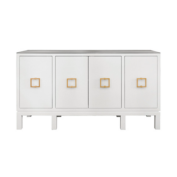 Effie White Linen Buffet