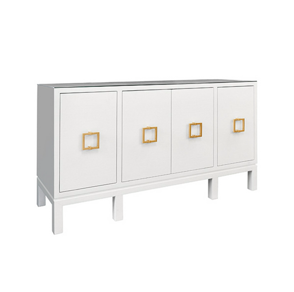 Effie White Linen Buffet
