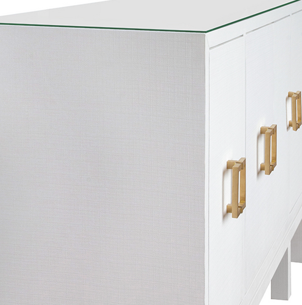 Effie White Linen Buffet