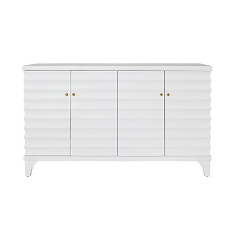 Gates Fluted Four Door Buffet - Cerused Oak or Matte White