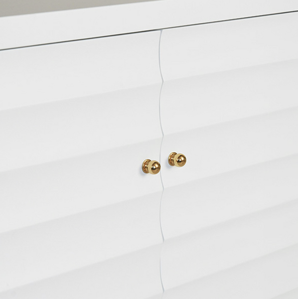 Gates Fluted Four Door Buffet - Cerused Oak or Matte White