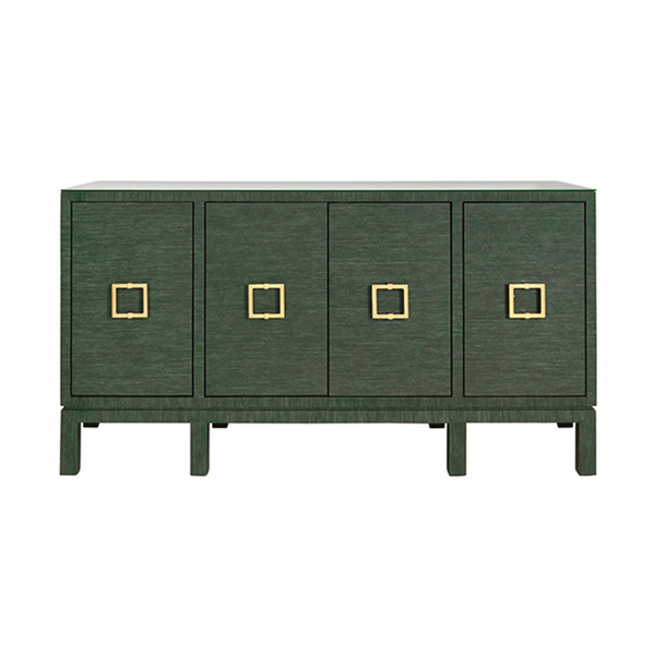 Effie Green Grasscloth Buffet