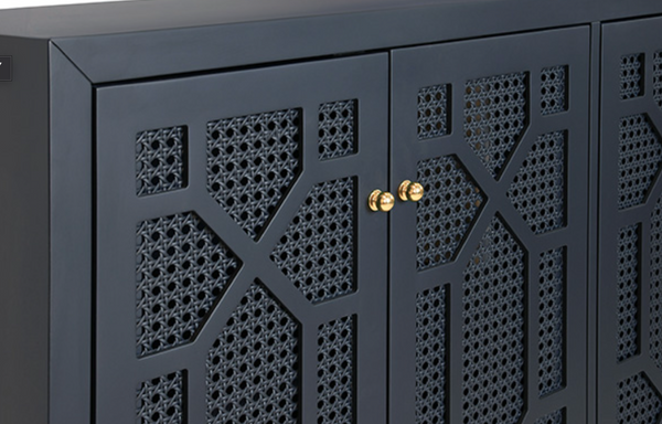 Claire Four Door Buffet - Matte Navy or Matte White Lacquer