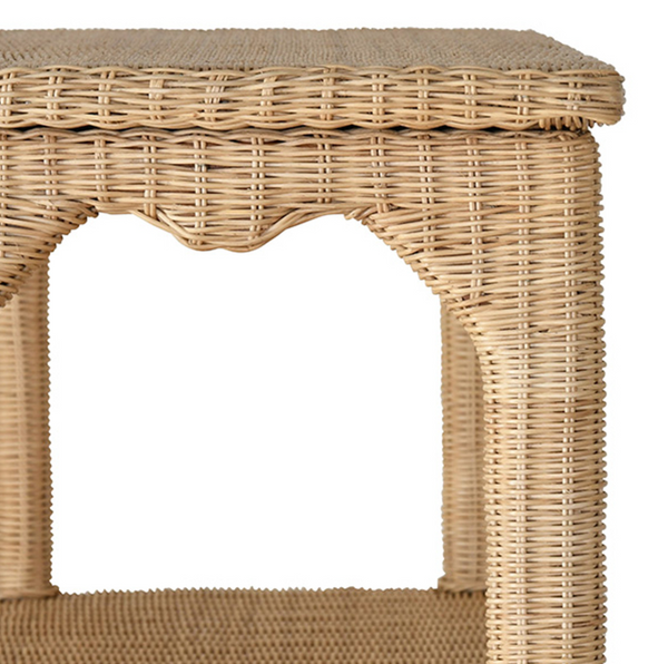 Cavalier Ming Style Rattan Five Shelf Etagère