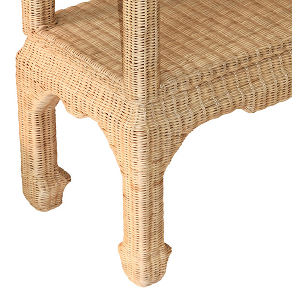 Cavalier Ming Style Rattan Five Shelf Etagère