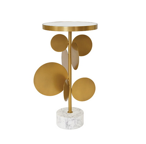 Worlds Away Cassius Side Table