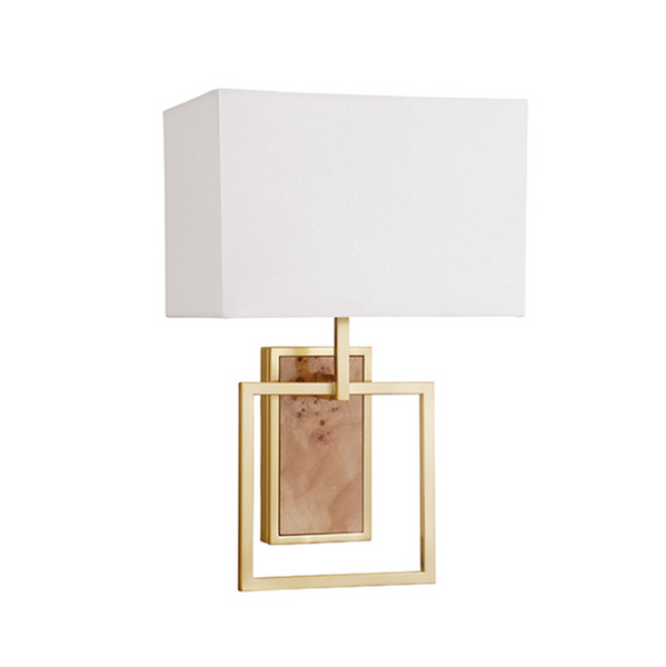 Trace Flushmount Wall Sconce in Burlwood