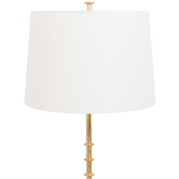 Blakely Gold Leaf Floor Lamp w/Shade