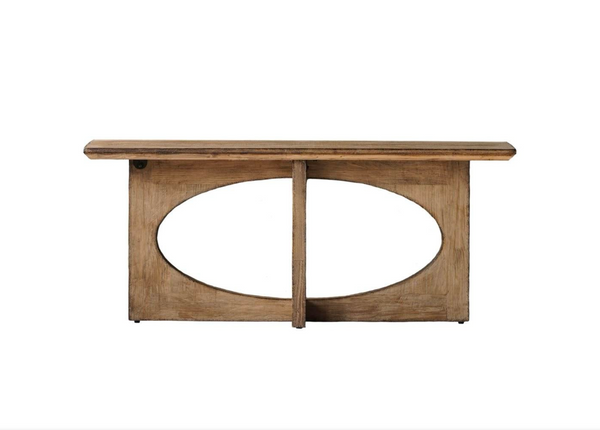 Arco Upcycled Pine Low Profile Console Table - Matthew Izzo Collection