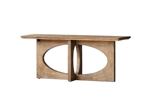 Arco Upcycled Pine Low Profile Console Table - Matthew Izzo Collection