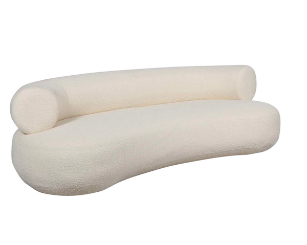 Hampton Demi Lune Linen Boucle Sofa
