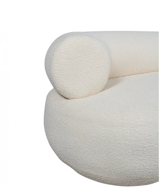 Hampton Demi Lune Linen Boucle Sofa