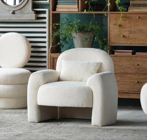 Joan Linen Boucle Arm Chair - Matthew Izzo Collection