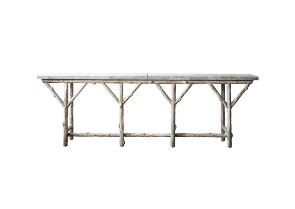 Faux Bois Branch Console Table - Matthew Izzo Collection