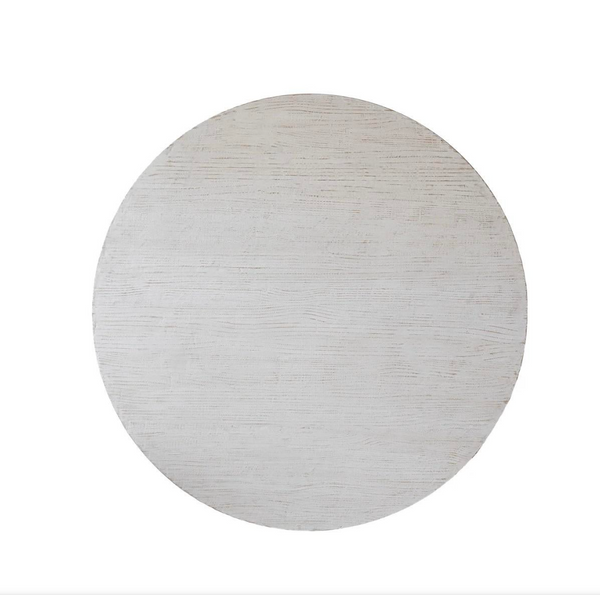 Cape 60" Round Pine & Rattan Pillar Dining Table - Matthew Izzo Collection