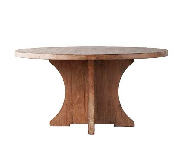 Bridge Hampton 60" Round Pine Wood Dining Table - Matthew Izzo Collection
