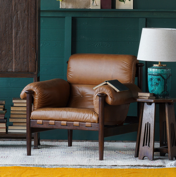 Selina Leather Arm Chair - Matthew Izzo Collection