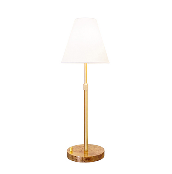 Jace Rechargeable and Adjustable Brass Table Lamp
