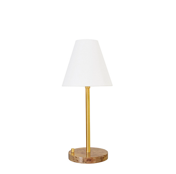 Jace Rechargeable and Adjustable Brass Table Lamp