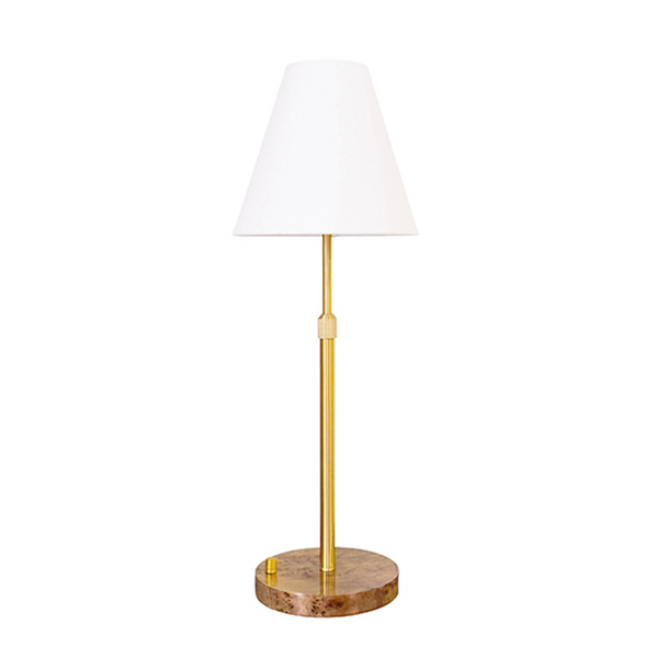 Jace Rechargeable and Adjustable Brass Table Lamp