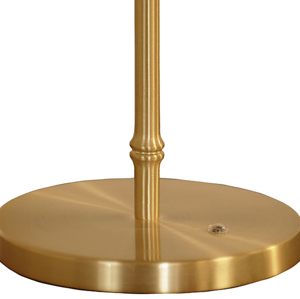 Hallie Rechargeable Table Lamp - Rattan & Brass